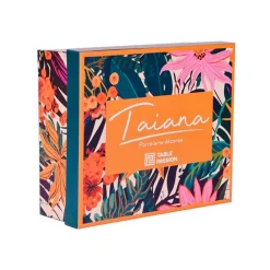 Coffret de 4 mugs en porcelaine 31cl - Taiana