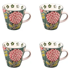 Coffret de 6 tasses multicolores 17cl - Cottage