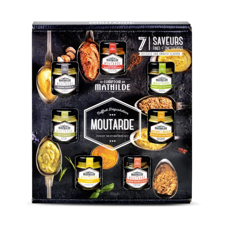 Coffret dégustation moutardes 7x35g