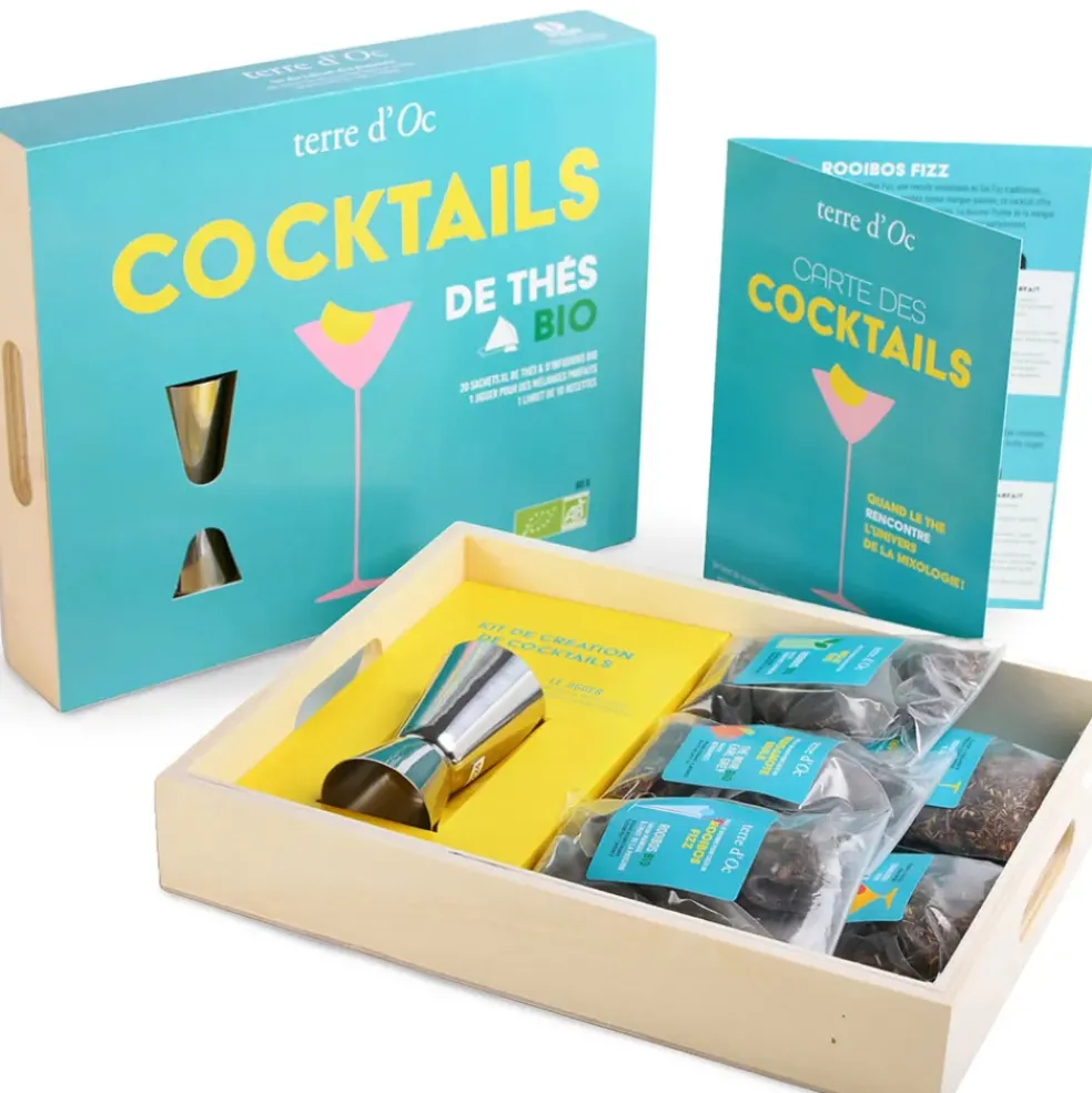 Coffret mixologie cocktails de thés bio