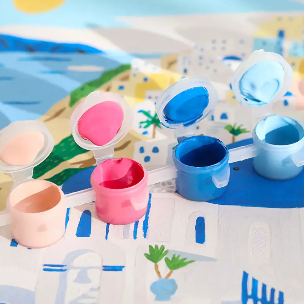 Coffret peinture au numéro Santorini