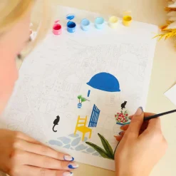 Coffret peinture au numéro Santorini