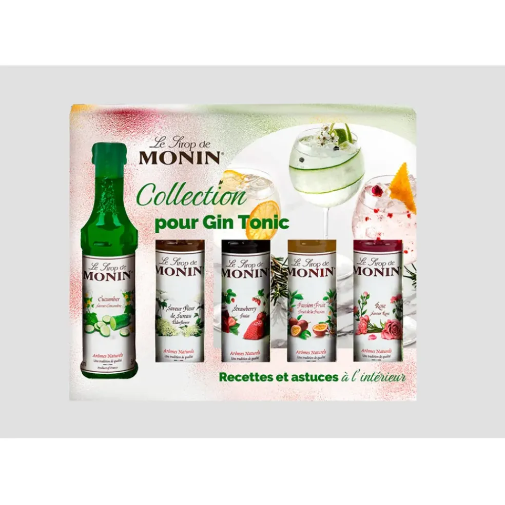 Coffret sirop pour Gin Tonic 5x5cl - 5 mignonettes