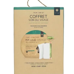 Coffret soin du visage masseur jade vert