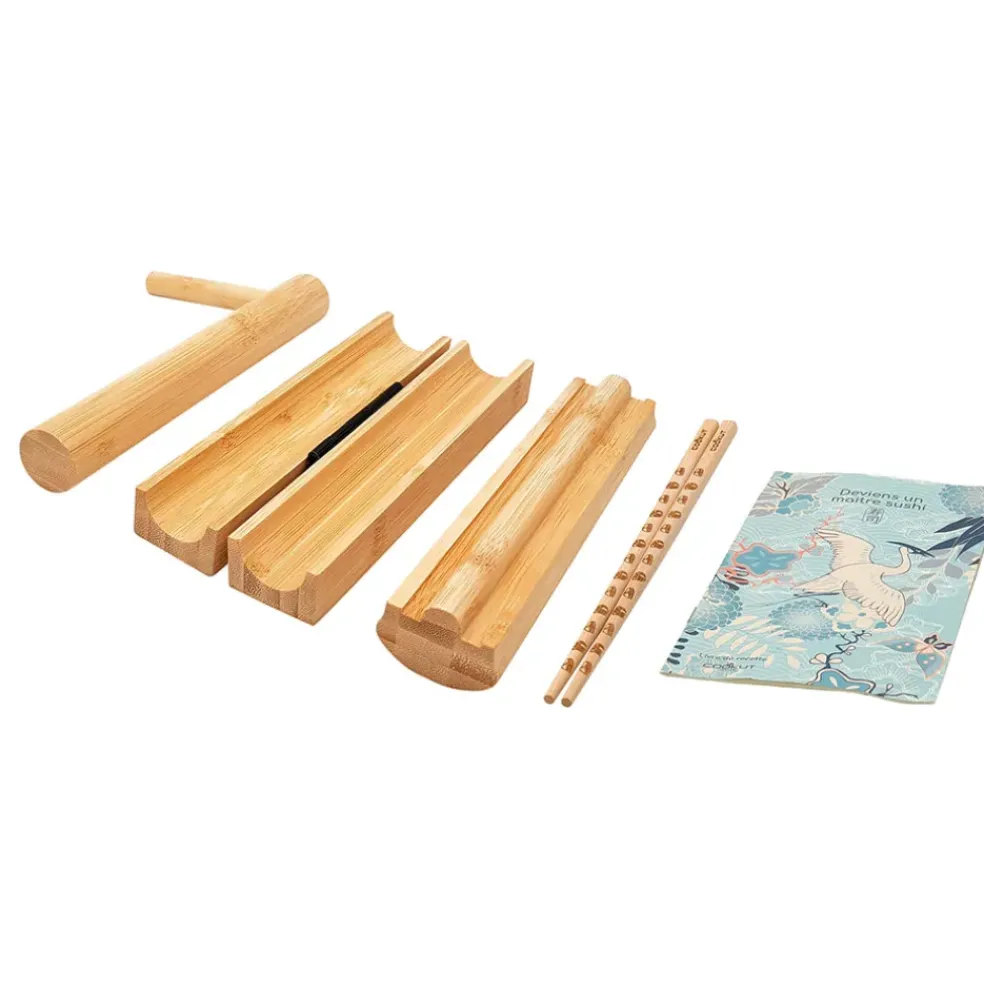 Coffret sushi avec baguettes et livre - Sooshi