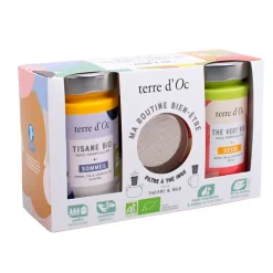 Coffret thé detox et tisane avec filtre