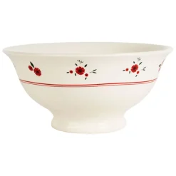 Compotier en faience rouge 1l - Paquerette