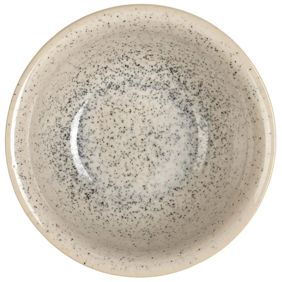 Compotier en grès blanc moucheté 1.3L - Jeanne