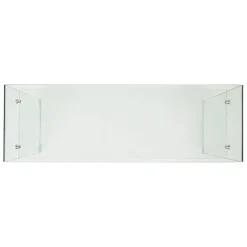 Console 1 étagère en verre trempé - Adela