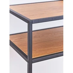 Console 3 étagères en chêne et métal - Senzo
