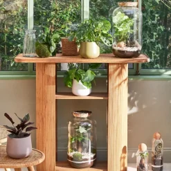 Console en bambou et sapin naturel - Saori