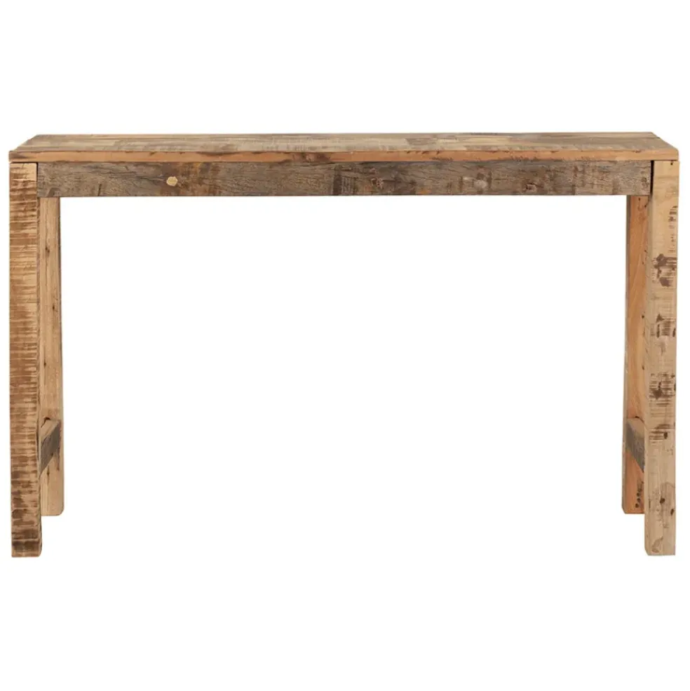 Console en bois en manguier et acacia recyclés 120x33cm - campagne naturel