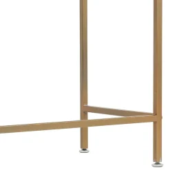 Console en fer et verre doré 120x33xh80.5cm - Eluminea