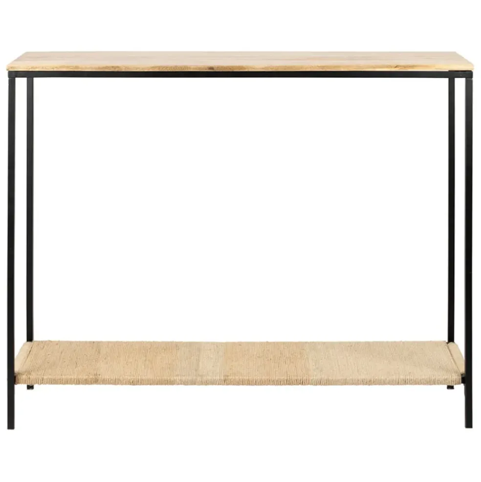 Console en manguier et fer noir 100x35xh80cm - Maderia