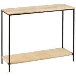 Console en manguier et fer noir 100x35xh80cm - Maderia