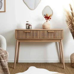 Console en pin naturel - Kara