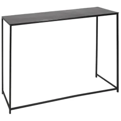 Console gigogne (x2) en fer noir - Felia
