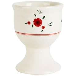 Coquetier en faience rouge - Paquerette