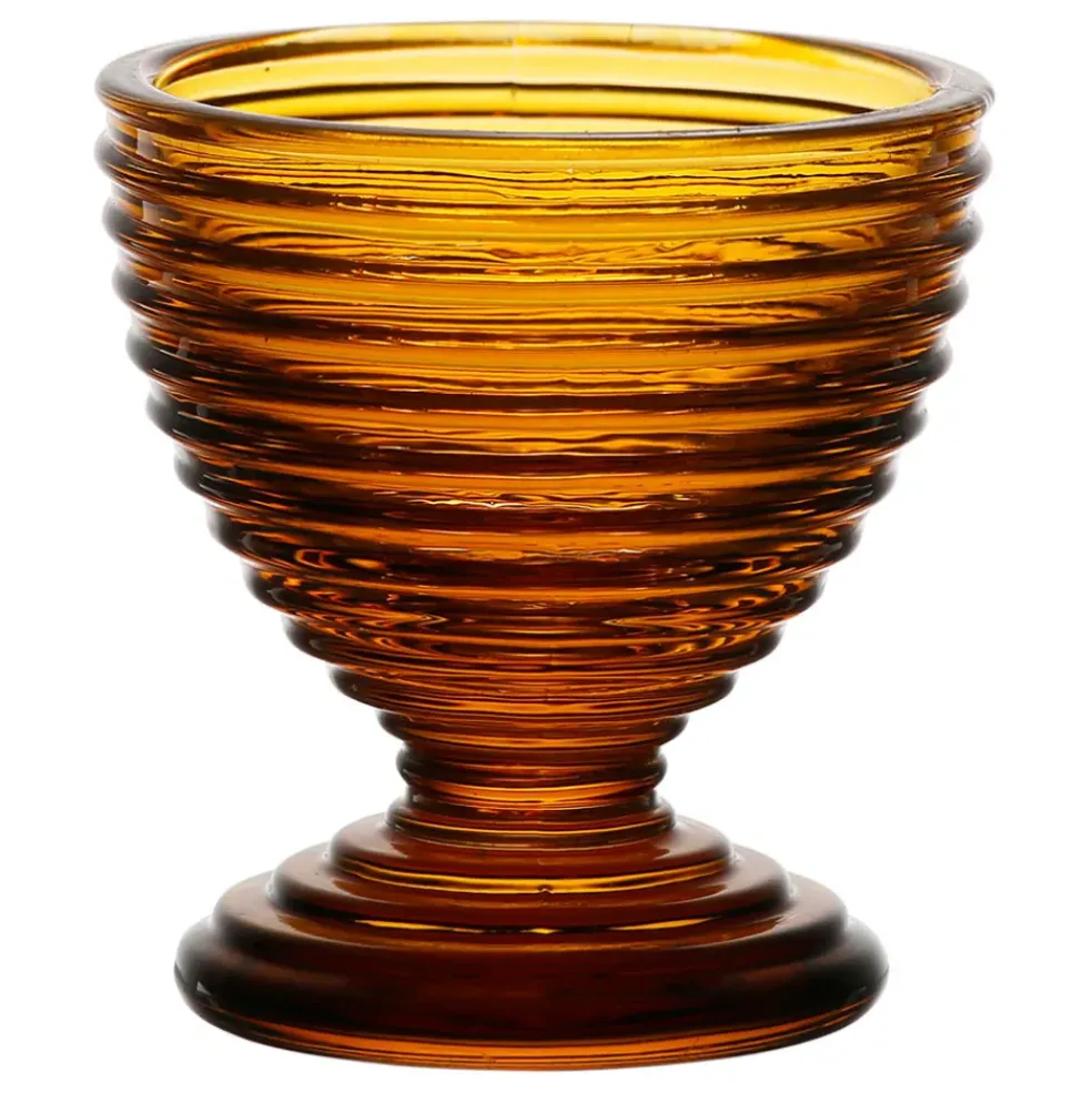 Coquetier en verre ambre - Alphe