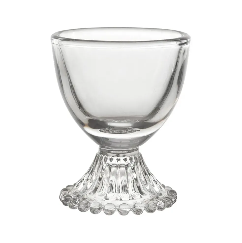 Coquetier en verre transparent - perloa
