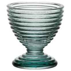 Coquetier en verre vert d'eau - Alphe