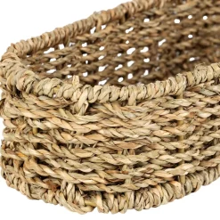Corbeille carotte en jonc de mer naturel 19x36cm - P'tit Légume