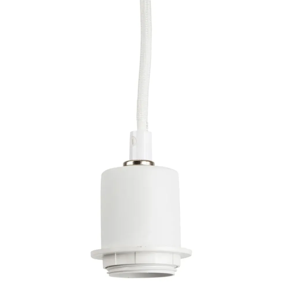 Cordon éléctrique textile 1m blanc -suspensio