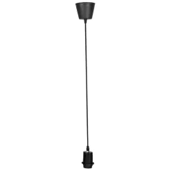 Cordon électrique suspension noir en plastique - acc-lum