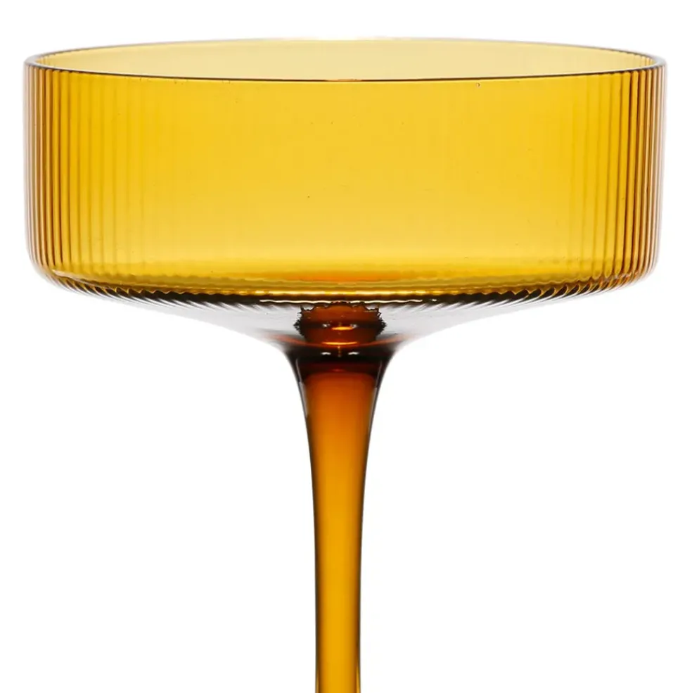 Coupe champagne en verre ambre 33cl - Champart