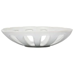 Coupe en grès blanc d28cm - Organic