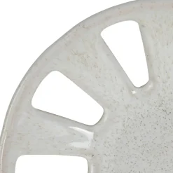 Coupe en grès blanc moucheté d23cm - Organic