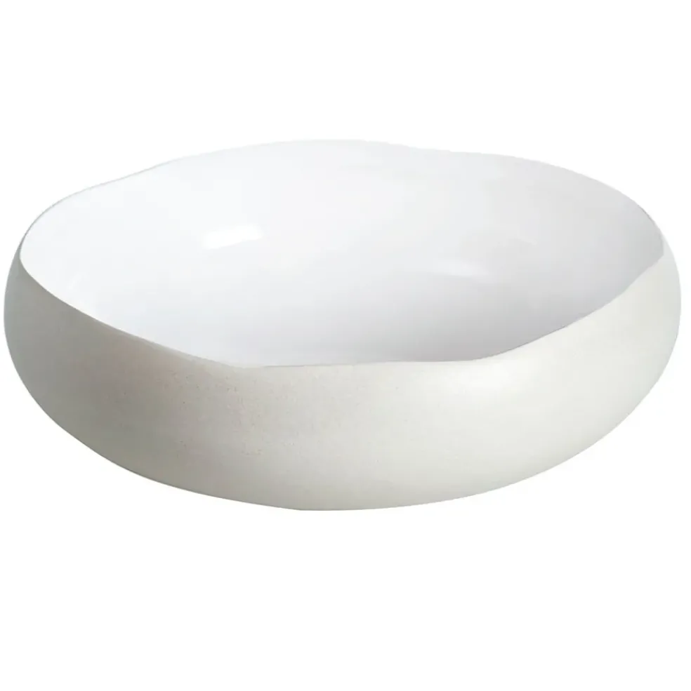 Coupe en grès lin d27cm - Oslo