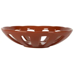 Coupe en grès terracotta moucheté d28cm - Organic