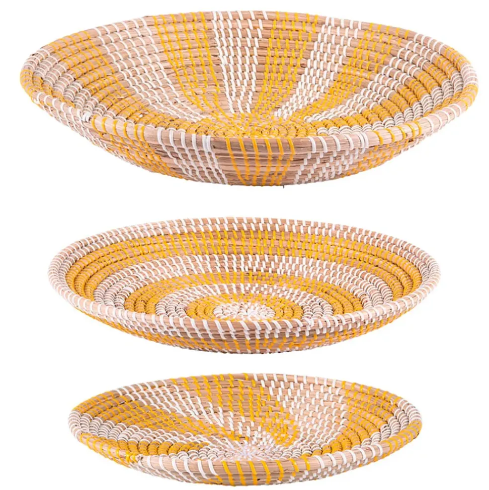 Coupe en jonc de mer jaune d41cm