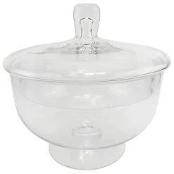Coupe sur pied en verre avec couvercle d24cm - Eloise