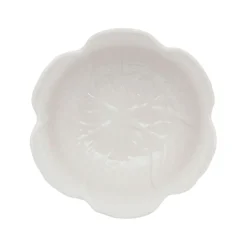 Coupelle chou blanc d15xh6.5cm gres
