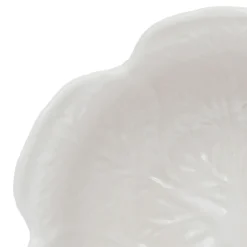 Coupelle chou blanc d15xh6.5cm gres
