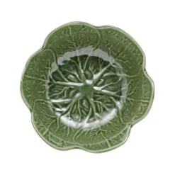 Coupelle chou vert d15xh6.5cm gres