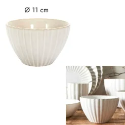 Coupelle en céramique beige d11cm - Vlora