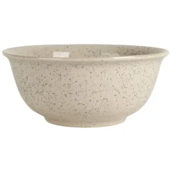 Coupelle en grès blanc moucheté d15cm - Jeanne