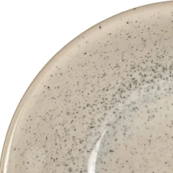 Coupelle en grès blanc moucheté d15cm - Jeanne
