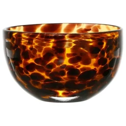 Coupelle en verre ambre d11xh6.5cm - Preline