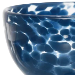 Coupelle en verre bleu d11cm - Preline