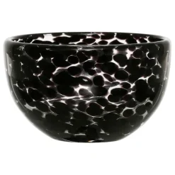 Coupelle en verre noir d11cm - Preline