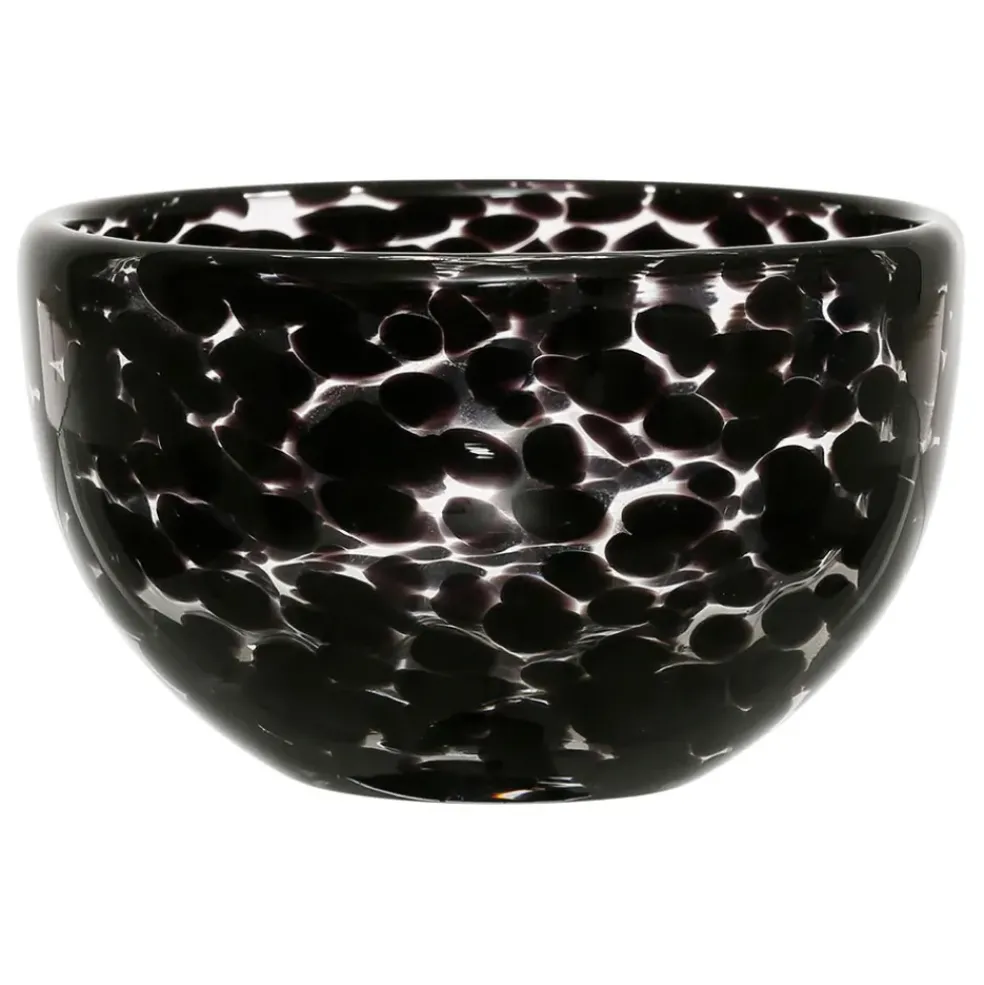 Coupelle en verre noir d11cm - Preline