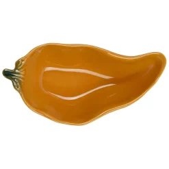 Coupelle piment en grès curry 18x8.5cm
