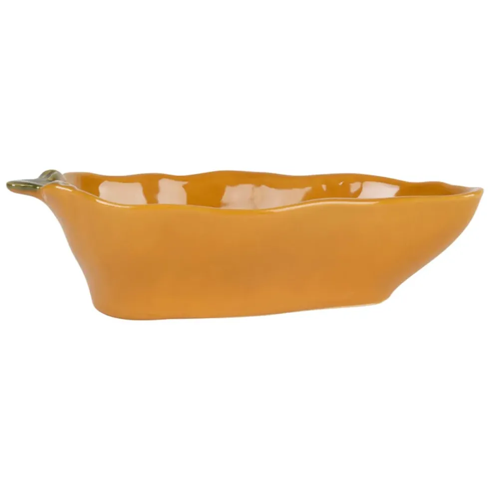 Coupelle piment en grès curry 18x8.5cm