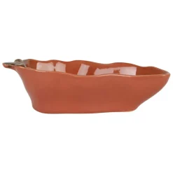 Coupelle piment en grès rhubarbe 18x8.5cm