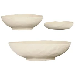 Coupes irrégulières x3 écru en aluminium - blue sand