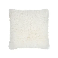 Coussin carré en tissu blanc 50x50cm - Walton